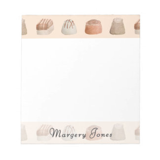 Chocolates Watercolor Custom Notepad