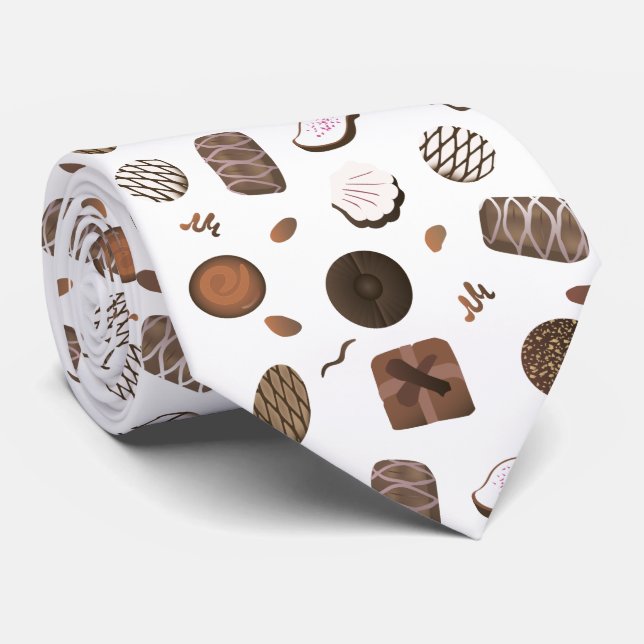 Chocolatier Chocolate Candies Neck Tie (Rolled)