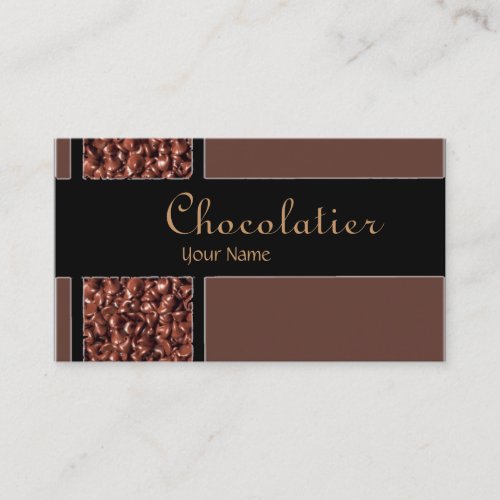 Chocolatier chocolate chips custom business cards