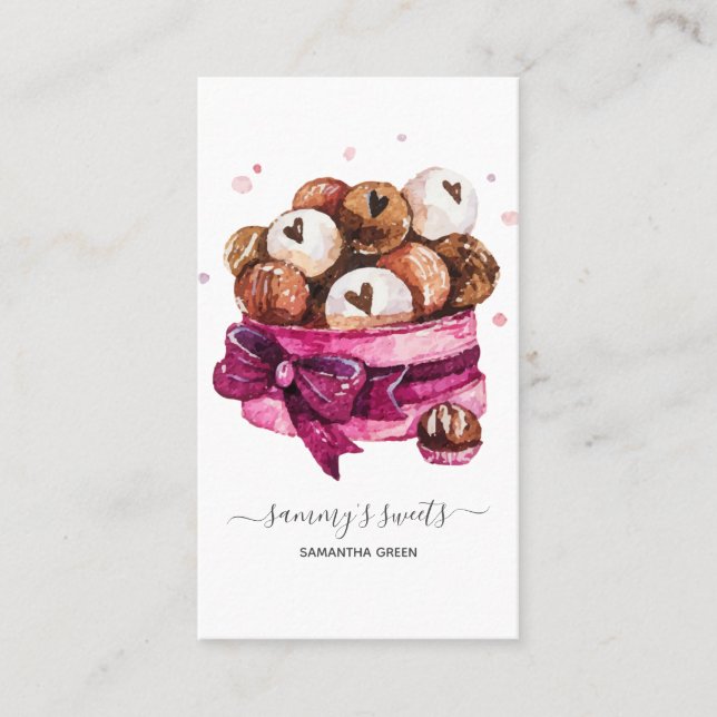 Chocolatier Confections Business Card (Front)
