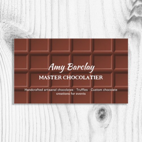  Chocolatier Custom Business Card