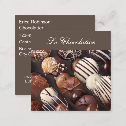 Chocolatier Gift Specialties Business Cards