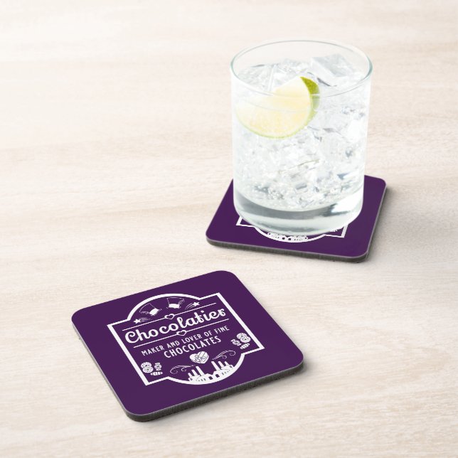 Chocolatier Maker Beverage Coaster (Right Side)