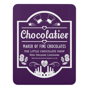 Chocolatier Maker Door Sign