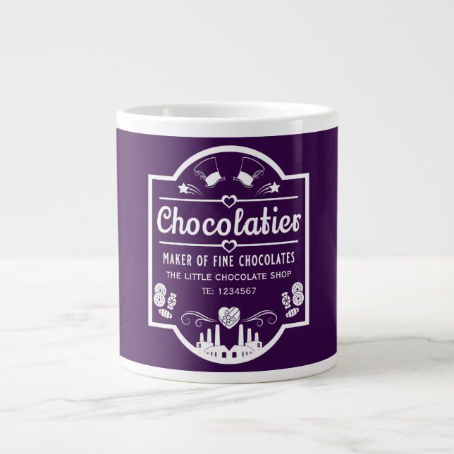 Chocolatier Maker Giant Coffee Mug (Front)
