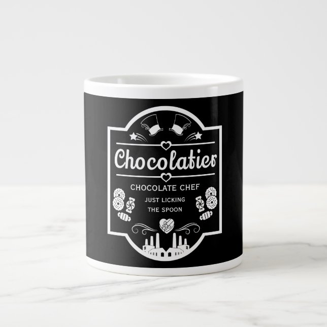 Chocolatier Maker Giant Coffee Mug (Front)