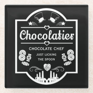 Chocolatier Maker Glass Coaster