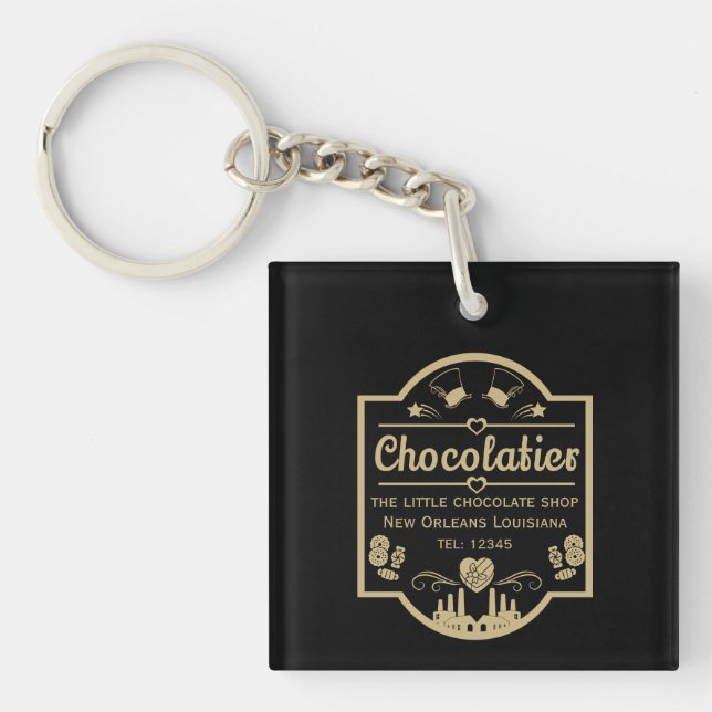 Chocolatier Maker Keychain (Front)