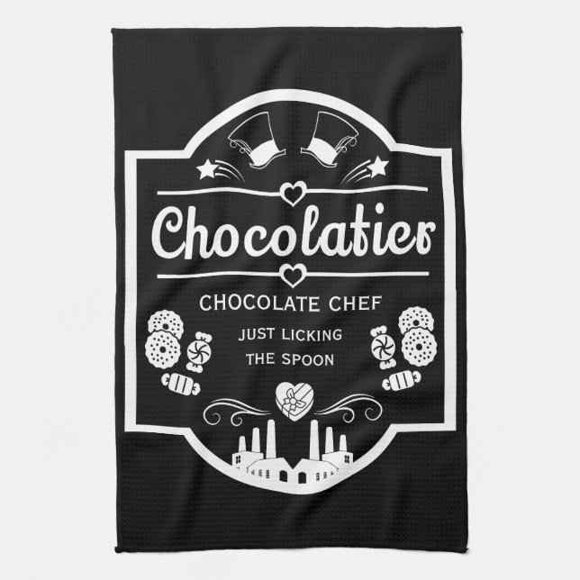 Chocolatier Maker Kitchen Towel (Vertical)