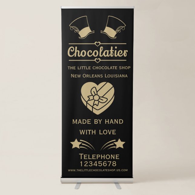 Chocolatier Maker Retractable Banner (Front)