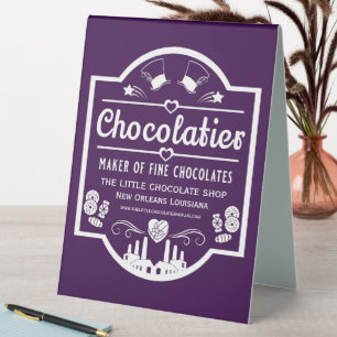 Chocolatier Maker Table Tent