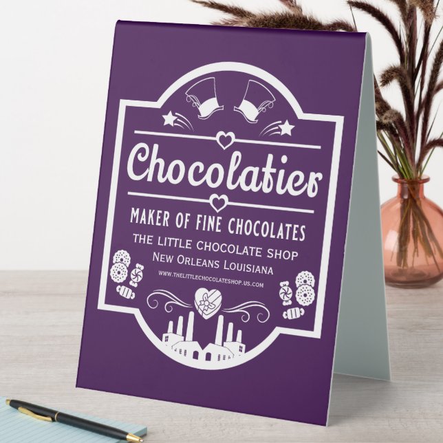 Chocolatier Maker Table Tent (In SItu (Table))