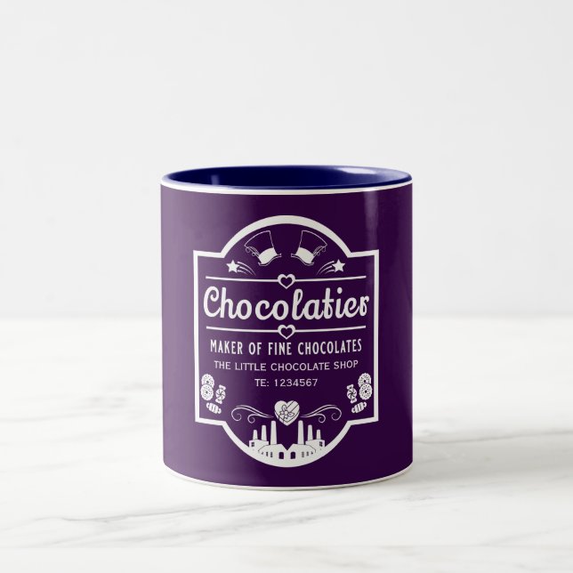 Chocolatier Maker Two-Tone Coffee Mug (Center)