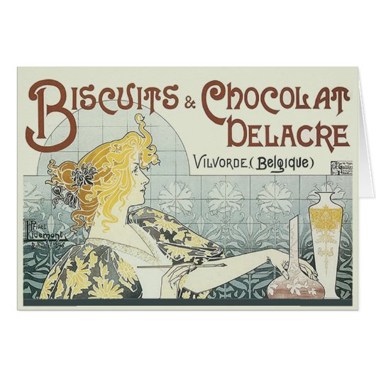 Chocoloate Art Nouveau Woman (Front Horizontal)
