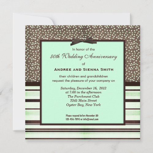 ChocoMint 50th Wedding Anniversary Announcement