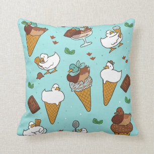 Chocomint Hill Throw Pillow