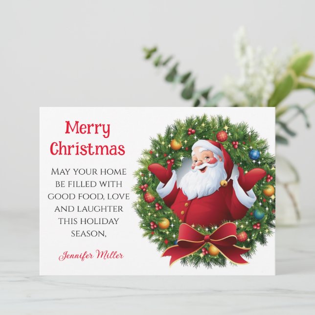 ChocoNut Cookie Exchange Recipe Sharing Christmas Holiday Card (Standing Front)