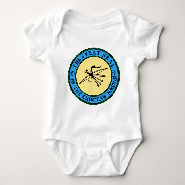Choctaw Nation Seal Baby Bodysuit (Front)