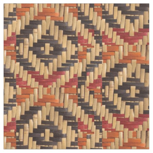 Choctaw Rivercane Basket Design Fabric