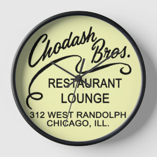 Chodash Bros. Restaurant, Chicago, Illinois Clock
