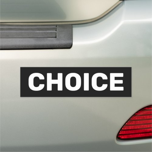 Choice black womens pro choice abortion rights car magnet