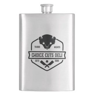 Choice Cuts Deli Logo Flask
