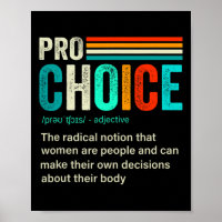 Choice Definition Feminist Women's Rights Retro Vi