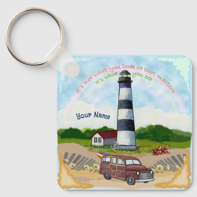 Choice Rainbow Lighthouse Keychain (Front)