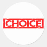 Choice Stamp Classic Round Sticker