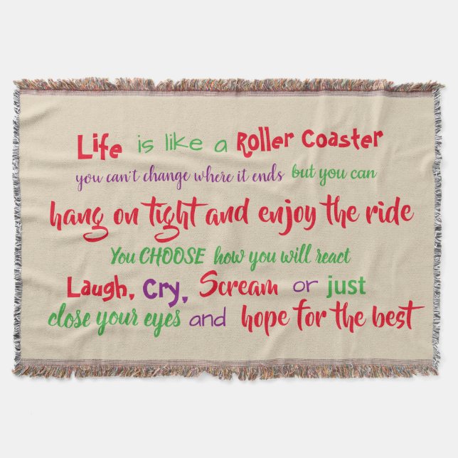 Choices Throw Blanket (Front)