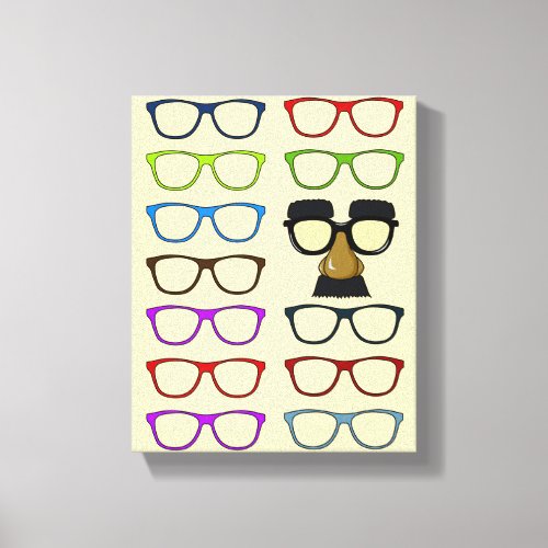 Choices- Whimsical Eyeglasses Canvas Print