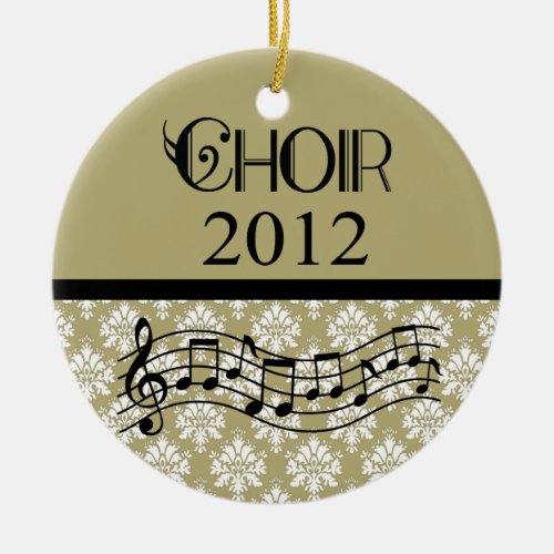Choir 2012 Music Ceramic Ornament