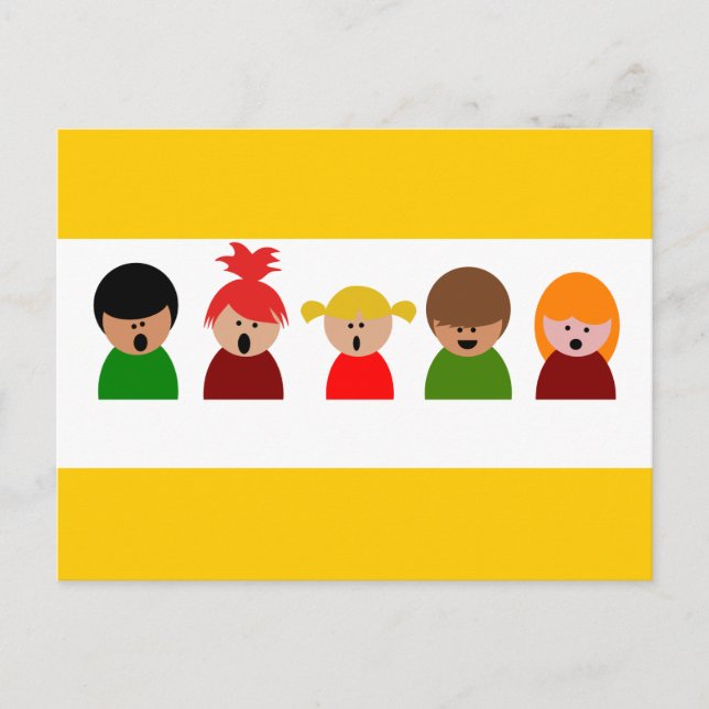 choir-310673  choir children singing music happy c postcard (Front)