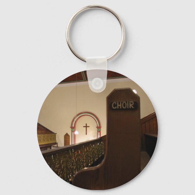 choir bench keychain (Front)