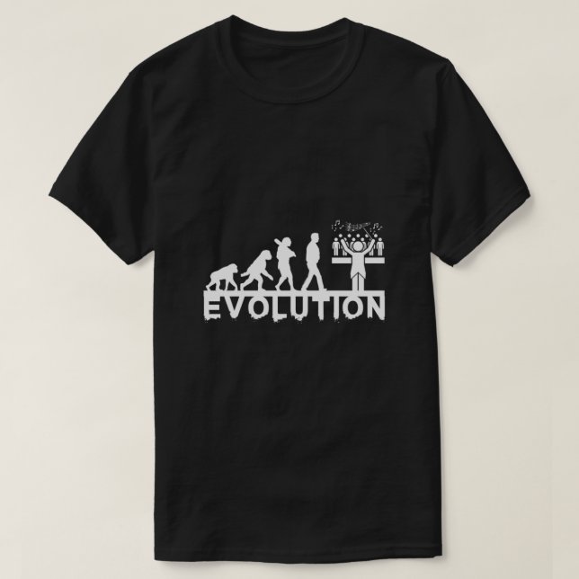 Choir Conductor Evolution Chorus Choral Music Gift T-Shirt (Design Front)