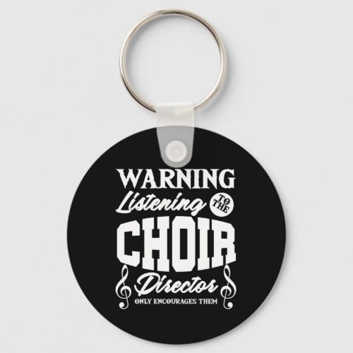 Choir Director Chorus Choral Music Singer Gift Keychain