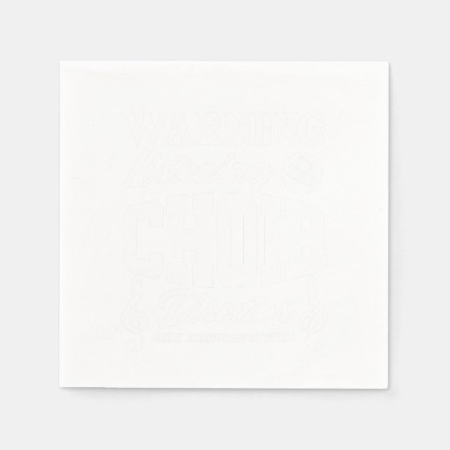 Choir Director Chorus Choral Music Singer Gift Napkins (Front)