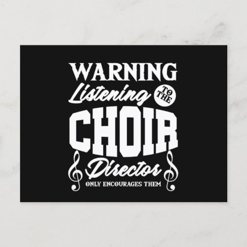 Choir Director Chorus Choral Music Singer Gift Postcard