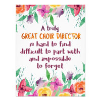 Choir Director Chorus teacher Appreciation Gift