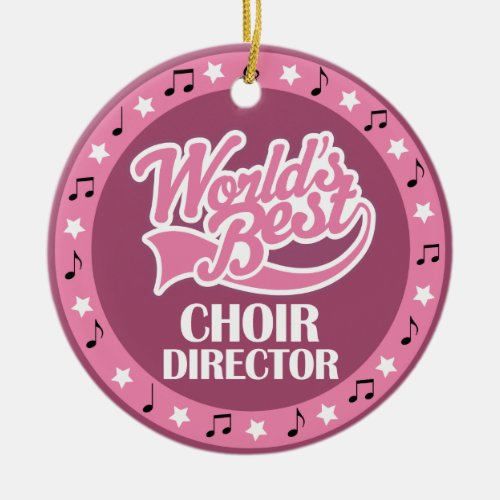 Choir Director Gift For Her Ceramic Ornament