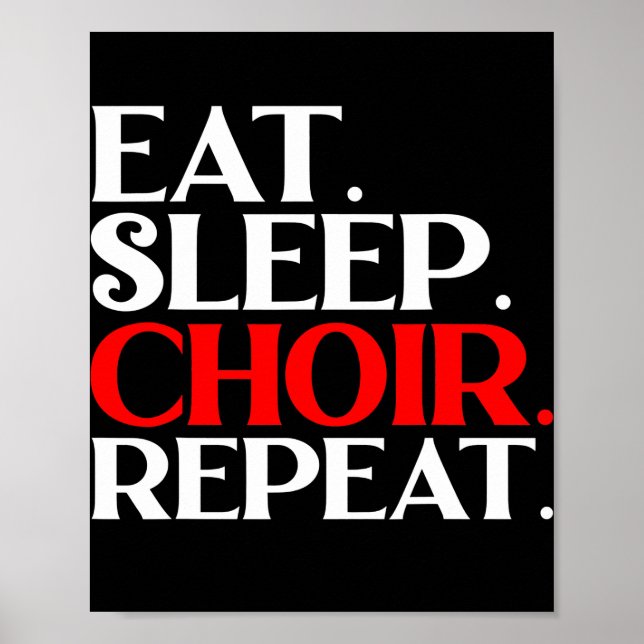 Choir director music funny musical teacher poster (Front)
