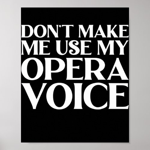 Choir director music funny musical teacher poster
