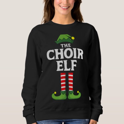 Choir Elf Matching Family Group Christmas Pajama Sweatshirt