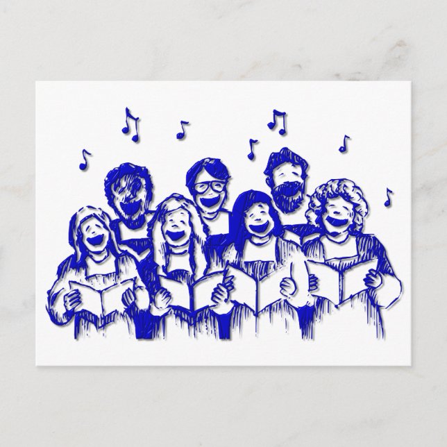 Choir members/singers postcard (Front)