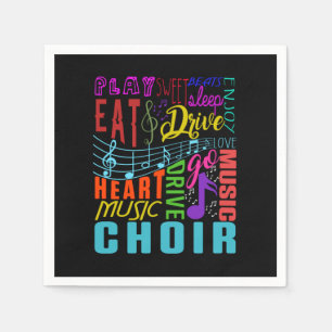 Choir Music Chorus Choral Music Conductor Gift Napkins
