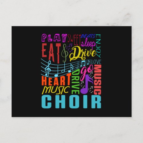 Choir Music Chorus Choral Music Conductor Gift Postcard