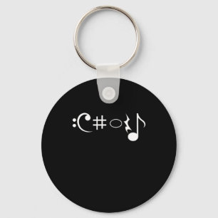 Choir Music Notes Singer Singing Musician Gift Keychain