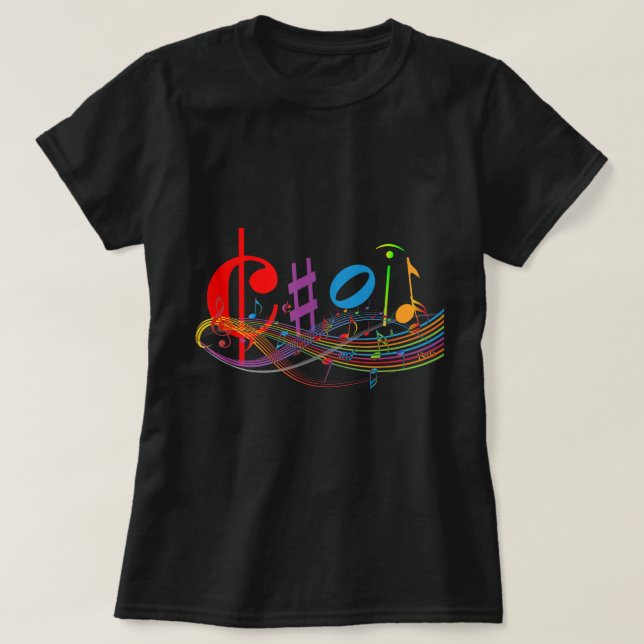 Choir Music Symbols Favorite Class Back to School  T-Shirt (Design Front)