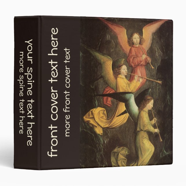 Choir of Angels by Simon Marmion, Renaissance Art Binder (Front/Spine)