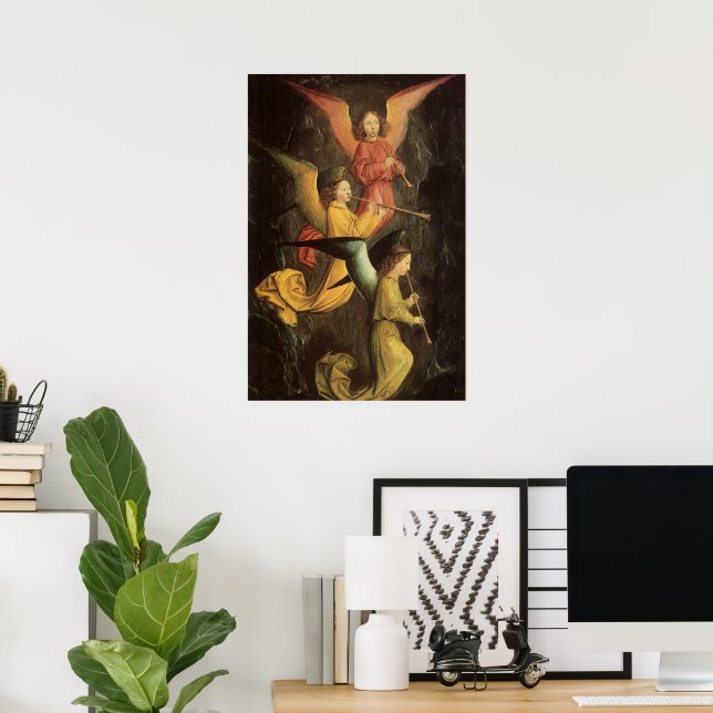 Choir of Angels by Simon Marmion, Renaissance Art Poster (Home Office)